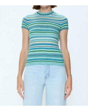 Pistola Short Sleeve Sweater Tee - Blue