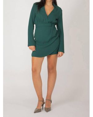 Dex Collared Mini Dress - Green