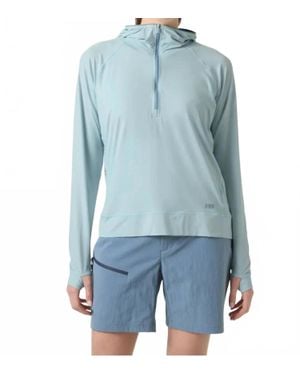 Helly Hansen Shine Solen Half-Zip Sun Hoodie - Blue