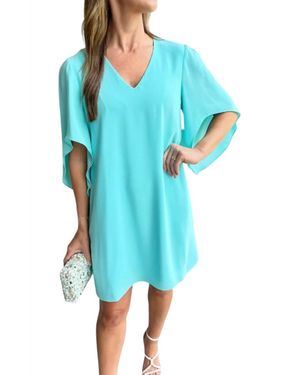 Anna Cate Meredith Short Sleeve Dress - Blue