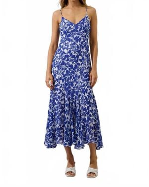 Sugarlips Hagny Pleated Midi Dress - Blue