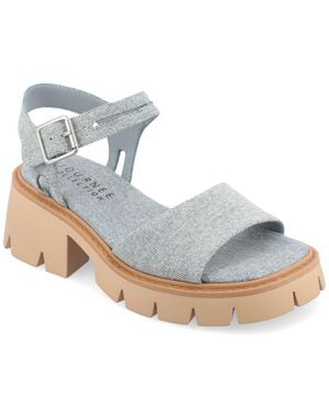 Journee Collection Collection Tru Comfort Foam Tillee Sandals - Blue