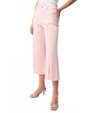 Joseph Ribkoff Claudia Culotte Jeans With Embellished Front Seam - Pink
