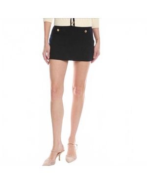 FRAME Denim The Cruise Wool Skirt - Black