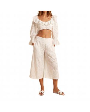 ADA KAMARA Emily Culotte-Style Pants - Natural