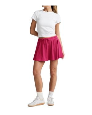 Beyond Yoga Sport Active Drawcord Mini Skirt - Red