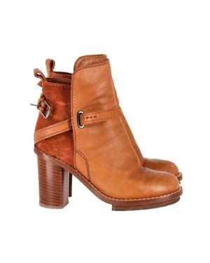 Acne Studios Cypress Con Ankle Boots - Brown