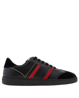 Ferragamo Ferragamo Achille Low-Top Sneakers, Size 7 - Black