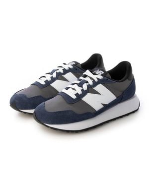 New Balance Casual Ms237Mcn Suede Sneakers - Blue