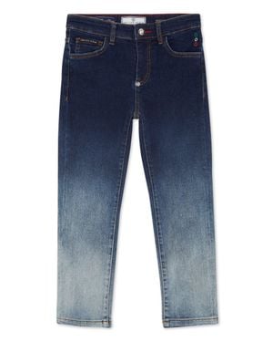 Philipp Plein Regular Fit Premium Jeans Bulldogs - Blue