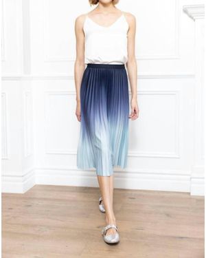 Zero Degrees Celsius Dip Dye Midi Skirt - Blue