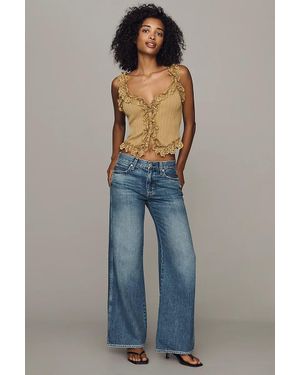 AMO Regina High-Rise Wide-Leg Jeans - Blue