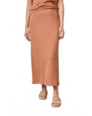 Lilla P Terry Skirt - Brown