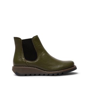 Fly London Military Chelsea Leather Ankle Boots - Brown