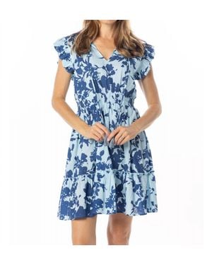 Bindu Anais Mini Dress - Blue