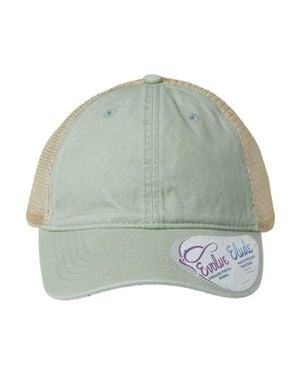 Infinity Her Washed Mesh-Back Cap - Green