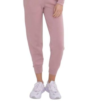 Mono B Plus Size Elevated Sweatpants - Pink