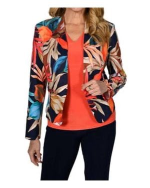 FRANK LYMAN Tropical Print Jacket - Red