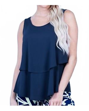 Artex Layered Tank Top - Blue