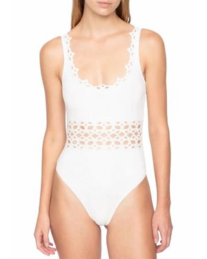 Sea Leila Eyelet One Piece - White