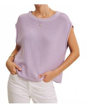 In February Vida Knit Top - Purple