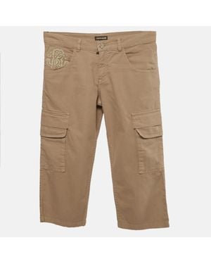 Roberto Cavalli Cotton Cargo Pants - Natural