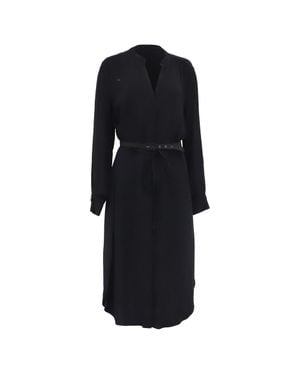 BOSS Hugo Dibanorah Belted Shirt Dress - Black
