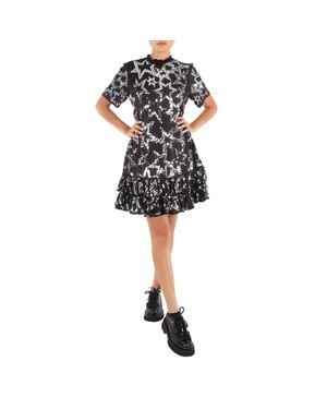 Rabanne Star Motif Sequin-Embellished Dress, Brand Size 36 (Us Size 4) - Black