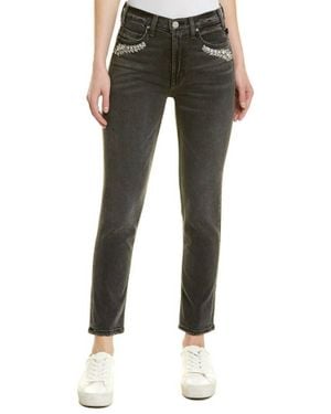Mcguire High Waist Vintage Slim Leg Ankle Jeans - Black