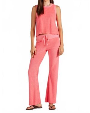 Bobi Comfort Waist Skinny Flare Pants - Red