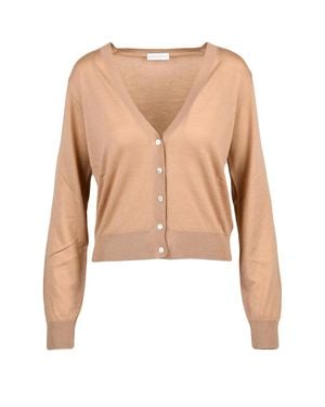 Ballantyne Wool Short Cardigan - White