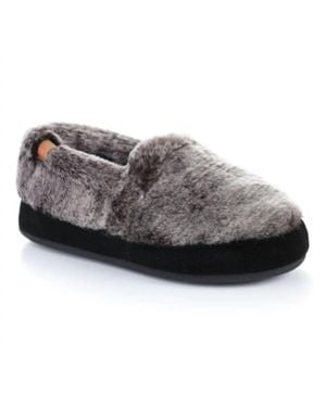 Acorn Moccasin Slippers - Gray