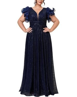 Silvia Rufino Solid Maxi Dress - Blue