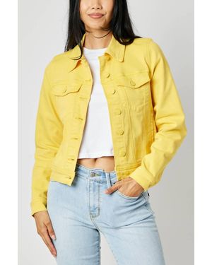 Judy Blue Colored Denim Jacke - Yellow