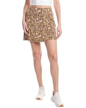 IBKUL Faux Wrap Skort - White