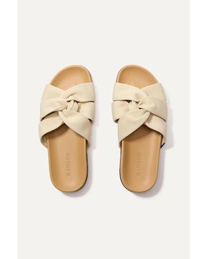 Rothy's The Twist Slide Sandals - Natural