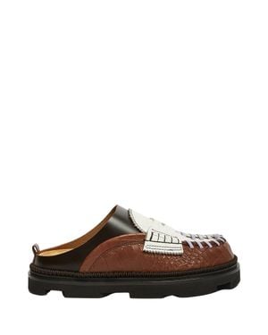 Colville College Chunky Mules - Brown