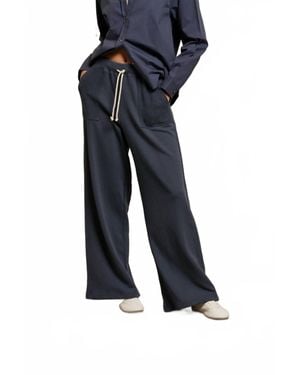 PERFECTWHITETEE Rosana French Terry Reverse Pocket Pant - Blue