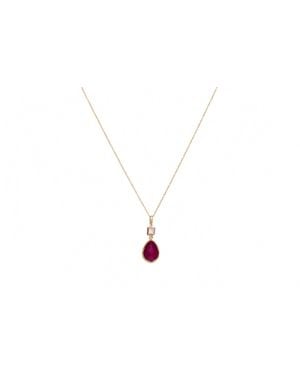 Avenue Chic Teardrop Necklace - Black