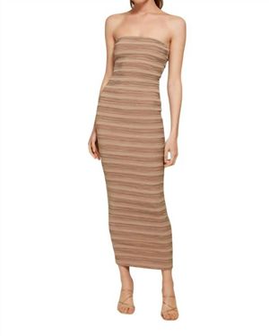 Line & Dot Cypress Maxi Dress - Brown