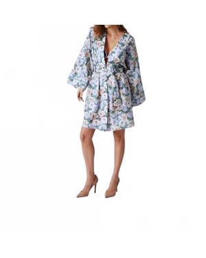 Noblesse Oblige Liberty Short Robe - Blue