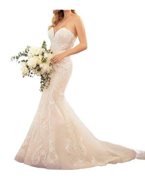 Stella York Simple And Glamorous Fit-And-Flare Wedding Gown - Natural
