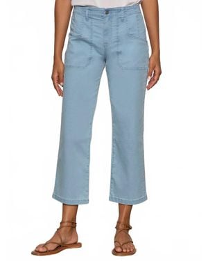 Sanctuary Retreat Cropped Wide Leg Pants - Blue