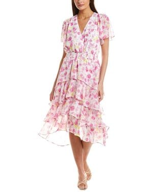 Vince Camuto Four Tiered Layered Dress - Pink