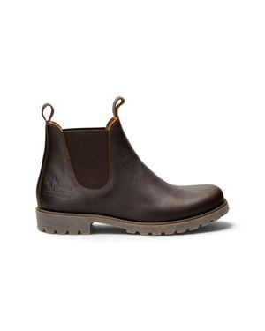 Panama Jack Chestnut Leather Waterproof Chelsea Boots - Brown