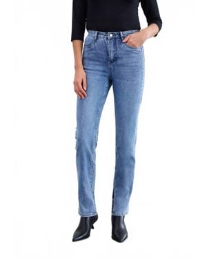 Fdj Suzanne Straight Leg Denim - Blue