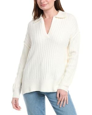 LaBiz Lalamia Wool & Alpaca-Blend Sweater - White