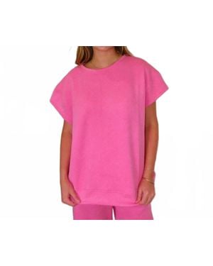 See And Be Seen Rae Lounge Top - Pink