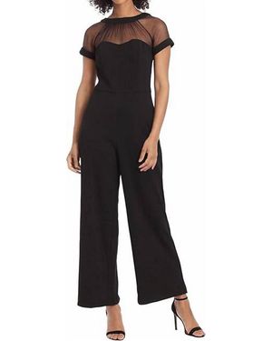 Maggy London Illusion Jumpsuit - Black