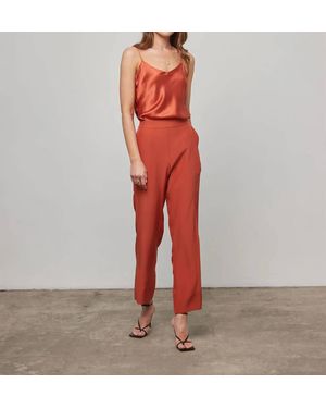 d'Offay Joyce Silk Pant - Red